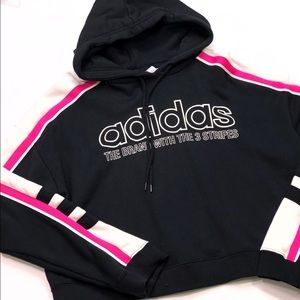 the brand with three stripes hoodie
